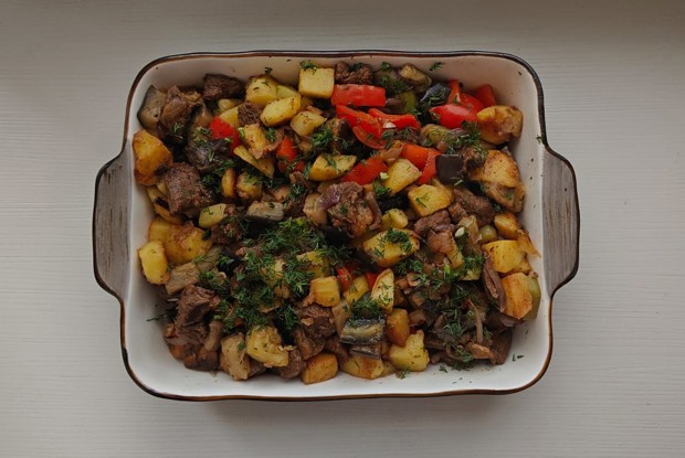 Говядина с овощами