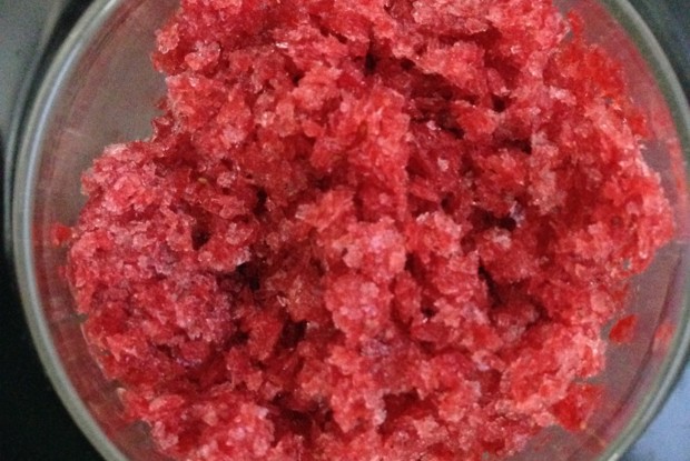 Гранита с клубникой и каркаде