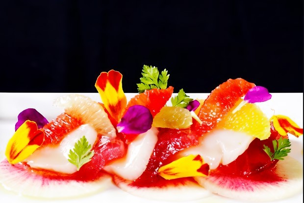 Гребешки в цитрусовом соусе