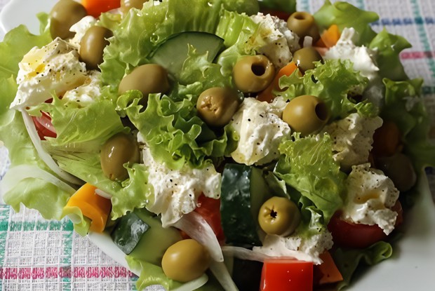 Греческий салат на итальянский лад