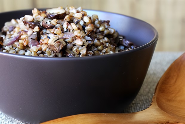 Гречка с шампиньонами