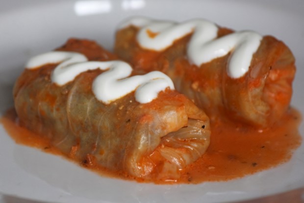 Гречневые голубцы с грибным ассорти