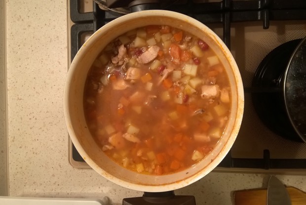 Гречневый суп с курицей