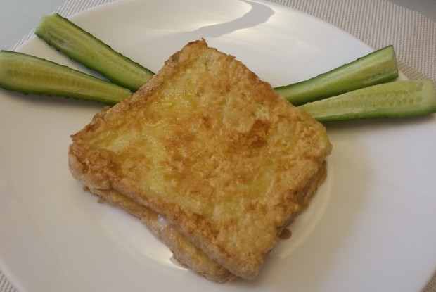 Гренки с моцареллой