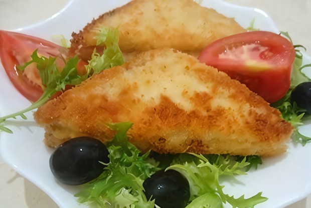 Гренки с ветчиной и сыром