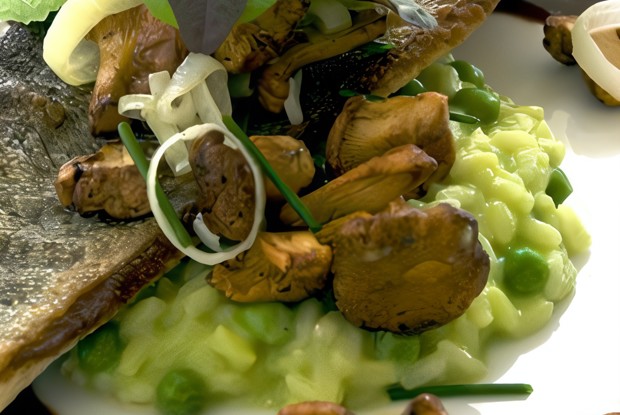 Грибы с песто