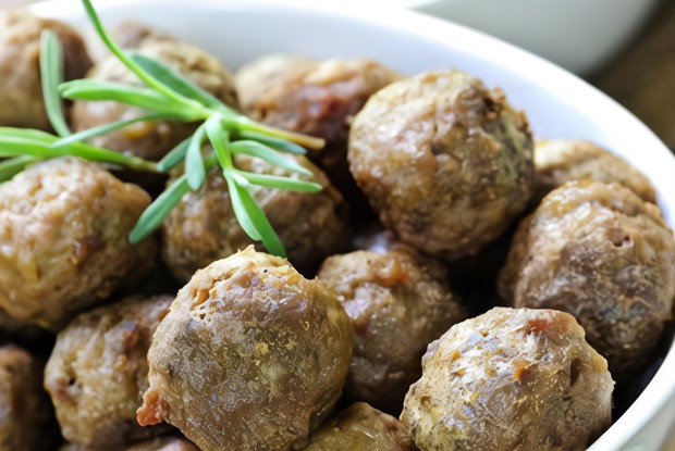 Грибные котлеты с каштанами и моцареллой