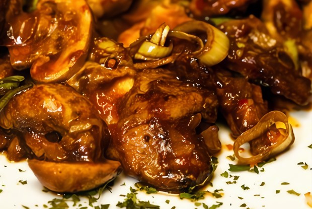 Грибной соус с горчицей