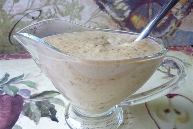 Грибной соус со сметаной