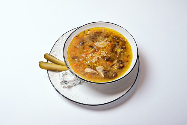 Грибной суп с булгуром