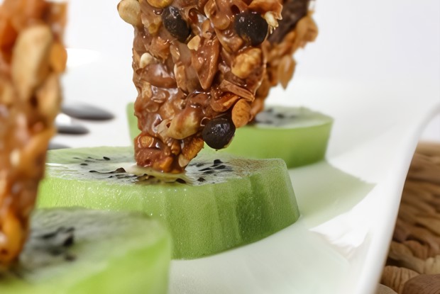 Грильяж с овсяными хлопьями