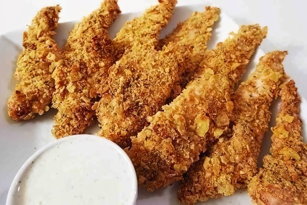 Грудинка в овсянке