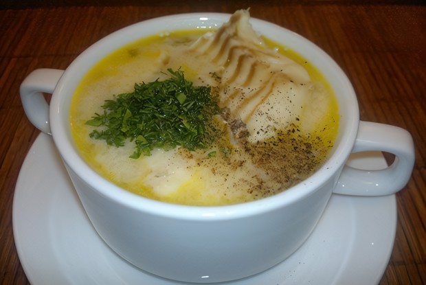 Густой рыбный суп с овощами и сливками (Ватерзой)