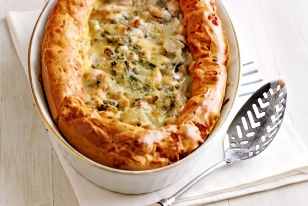 Гужере с ветчиной и сыром