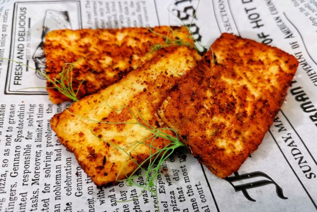 Халуми на сковороде