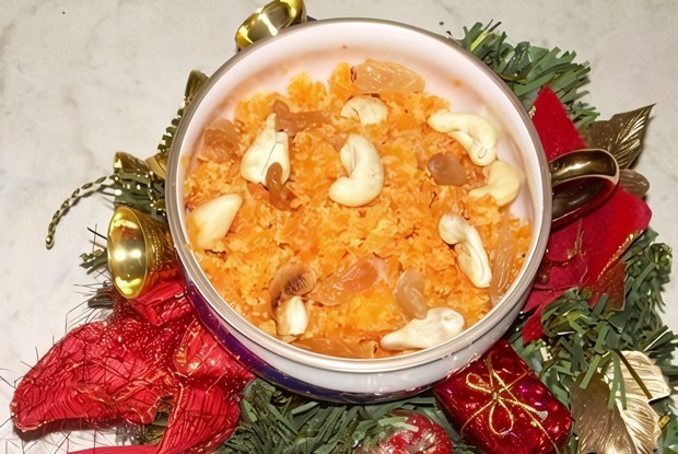 Халва из моркови с кешью (Gajjar Halwa)
