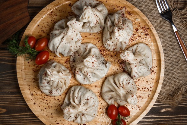 Хинкали с растительным мясом