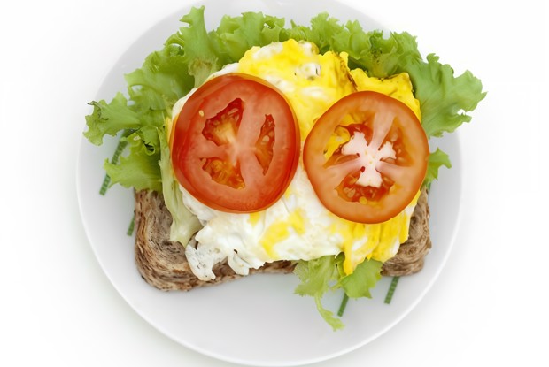 Хлебцы с омлетом