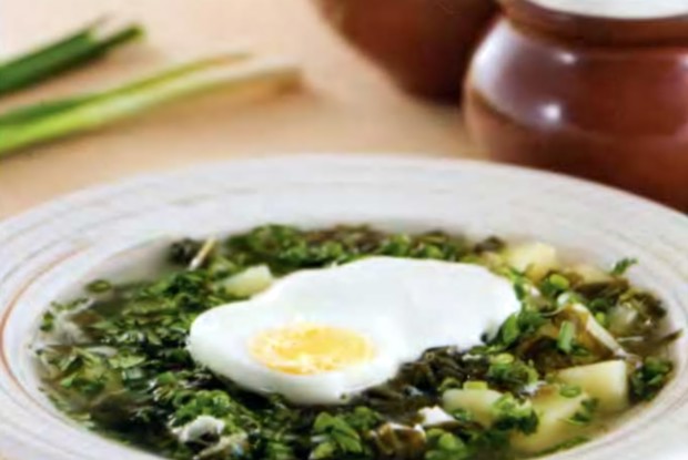 Холодный суп из щавеля