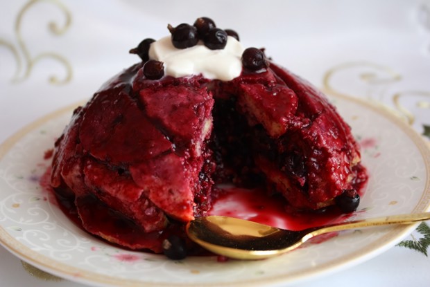 Холодный ягодный пудинг