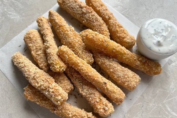 Хрустящие палочки из кабачка в духовке