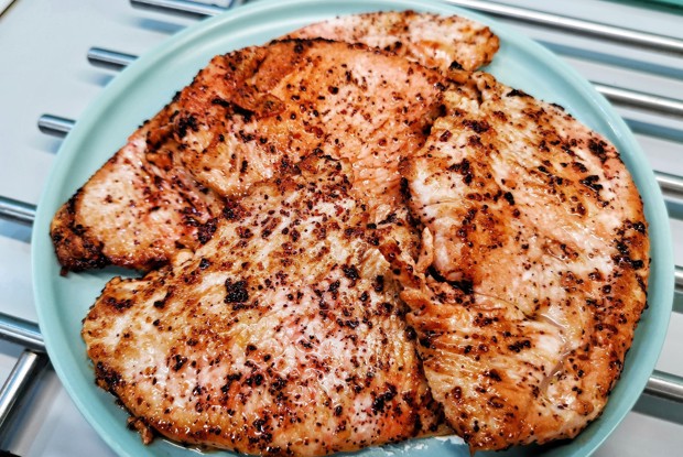 Имбирный шницель из индейки