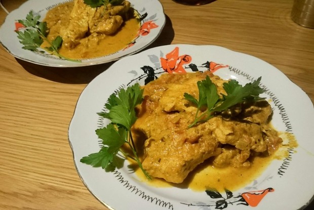 Индейка в соусе карри