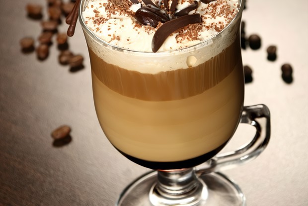 Ирландский кофе с шоколадом двух видов