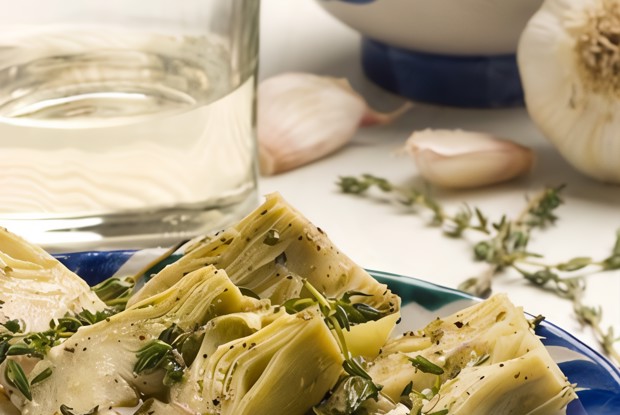 Испанские артишоки с чесноком