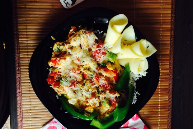 Испанский омлет с зеленым перцем