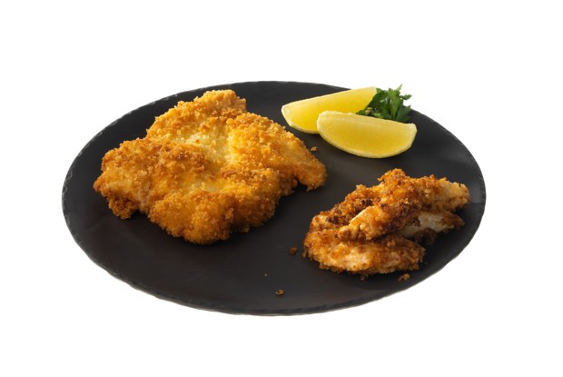 Израильский шницель с куриным попкорном