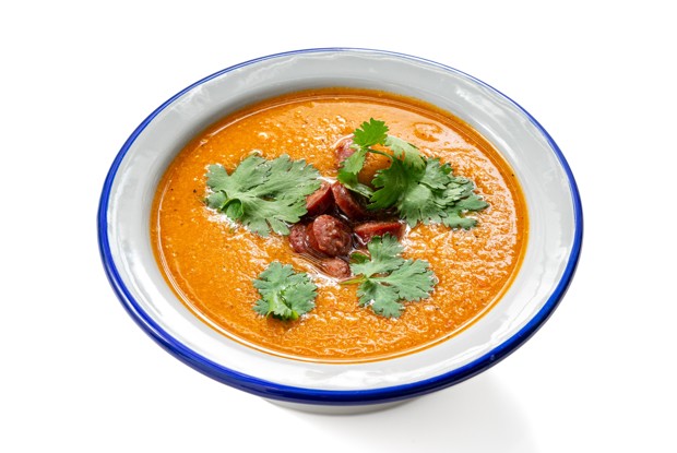 Израильский суп из перца и чечевицы