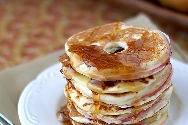 Яблочные круги с мёдом