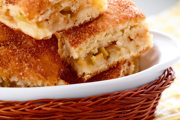 Яблочный кугель с мацой