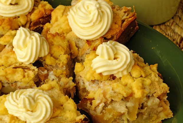 Яблочный пирог с грецкими орехами по-провански