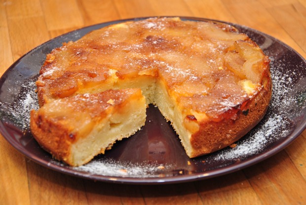 Яблочный тарт татен на сметанном тесте