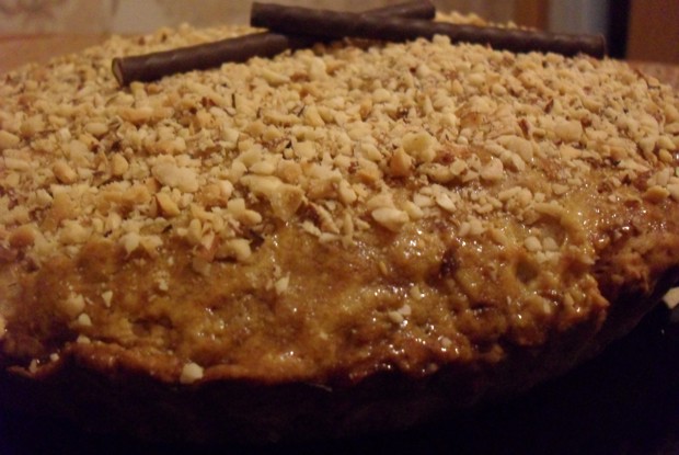 Яблочно-морковный пирог (без яиц)