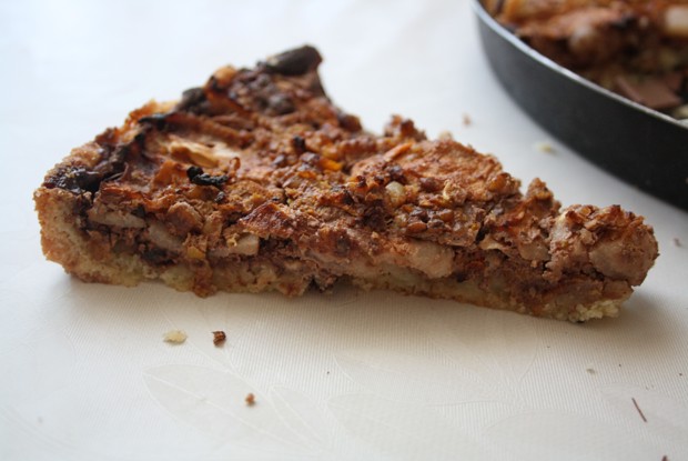 Яблочно-шоколадный пирог