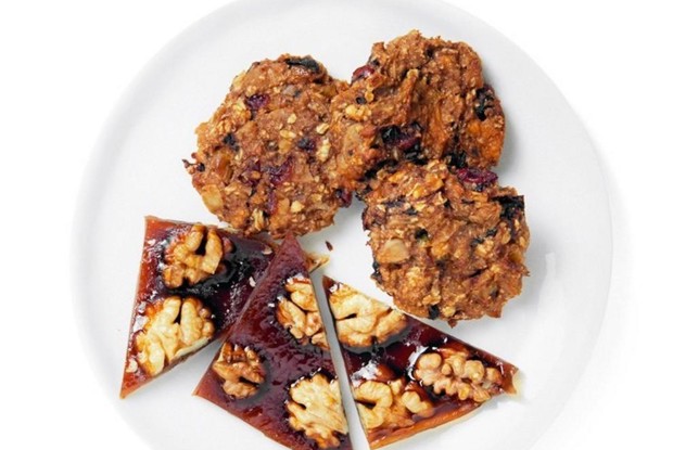 Яблочное печенье с семечками и орехами