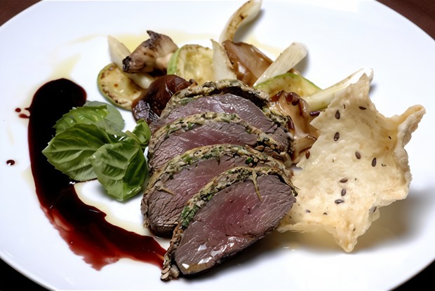 Ягненок с мятным песто