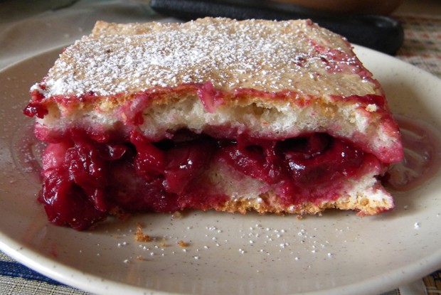 Ягодный кекс с творогом