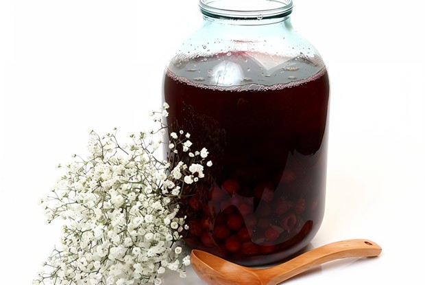 Ягодный компот с грушами