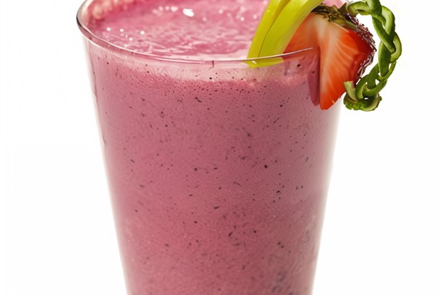 Ягодно-банановый смузи с лимонным йогуртом