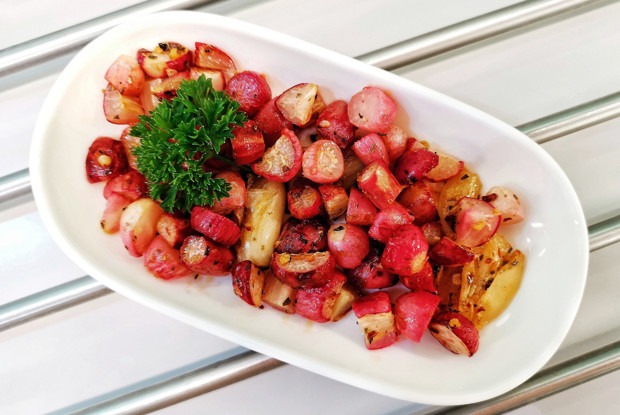 Жареный редис в качестве гарнира