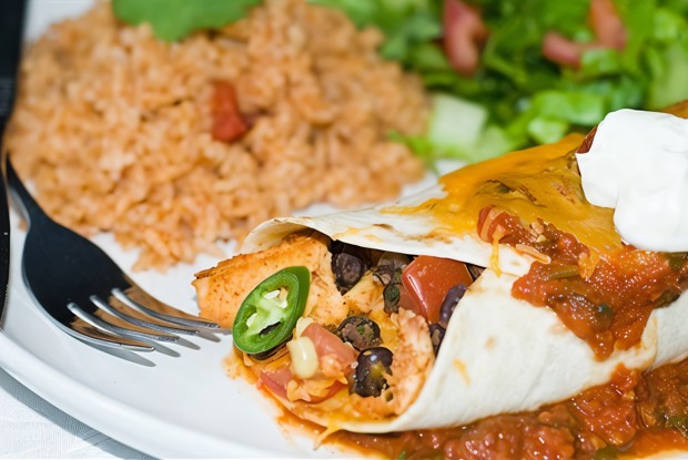 Энчиладос с фасолью