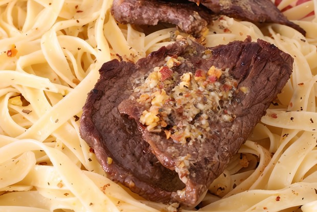 Эскалоп в пивном соусе