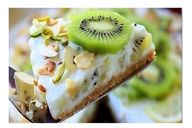 Йогуртовый торт с киви и бананом