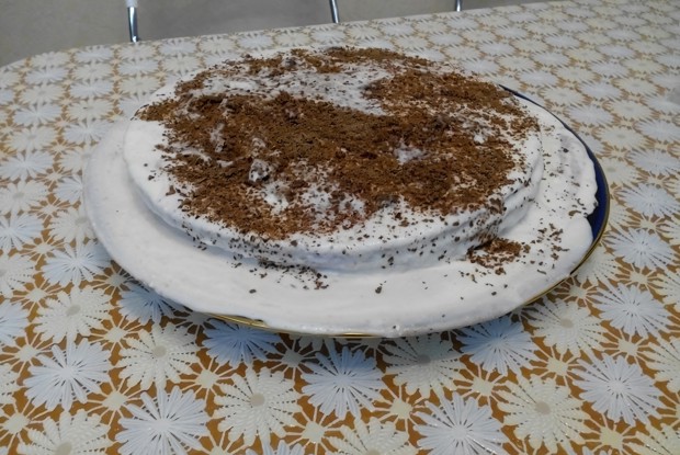 Йогуртовый торт с вишней