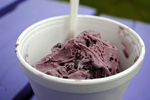 Йогуртовое малиновое мороженое с шоколадными чипсами