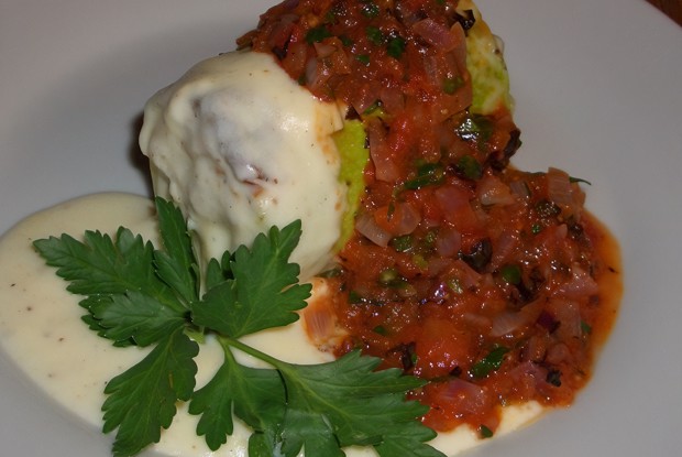 Кабачки фаршированные по-тунисски